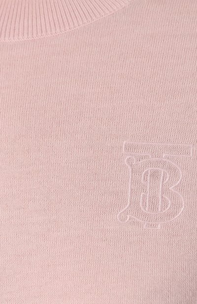 Кашемировый топ BURBERRY розового цвета по цене 58400 руб., арт. 8008915, фото 5 Кашемировый топ BURBERRY, арт. 8008915, фото 5