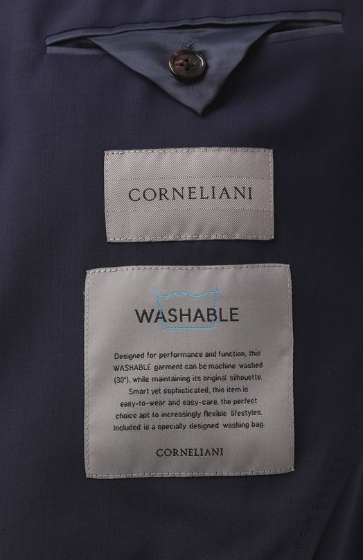 Шерстяной костюм Corneliani 25X007-2518425_SET Синий  25X007-2518425_SET Фото 9