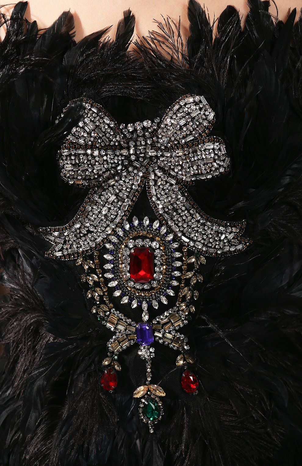 Топ с перьевой отделкой DOLCE & GABBANA, арт. F73B0Z/GDL62, фото 5
