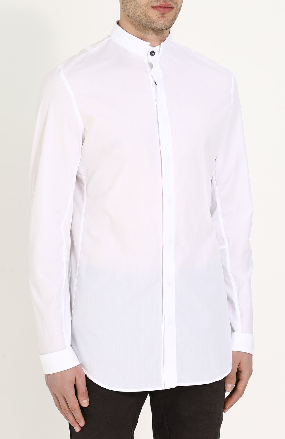 Хлопковая рубашка с воротником-стойкой MANUEL MARTE, арт. S6101=S01, фото 3
