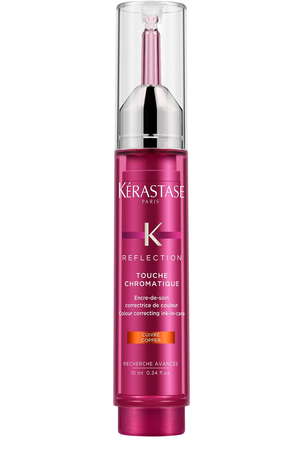 Оттеночный уход reflection touche chromatique, оттенок медный (10ml) KERASTASE бесцветного цвета по цене 2380 руб., арт. 3474636495016, фото 1 Оттеночный уход reflection touche chromatique, оттенок медный (10ml) KERASTASE, арт. 3474636495016, фото 1