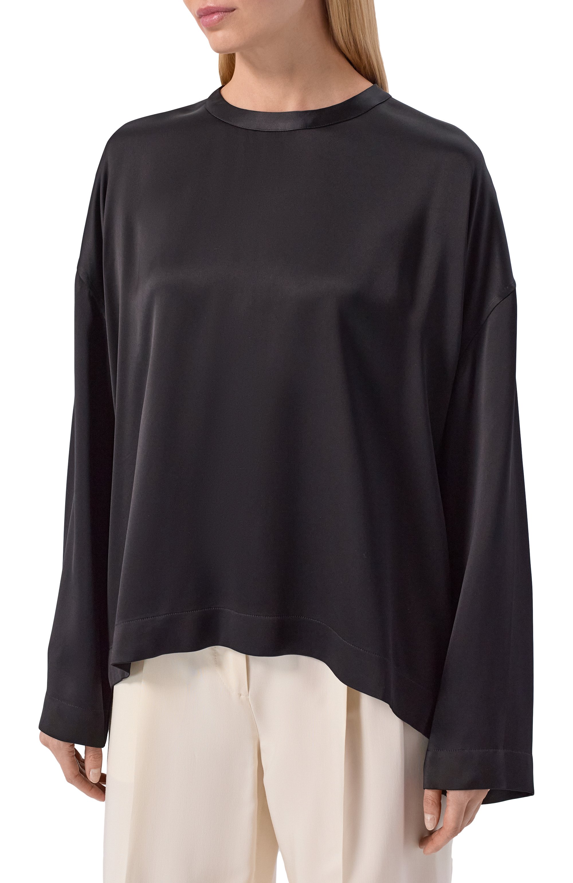 Атласный топ TOTEME, арт. 261-WRT0656-FB0546, фото 3