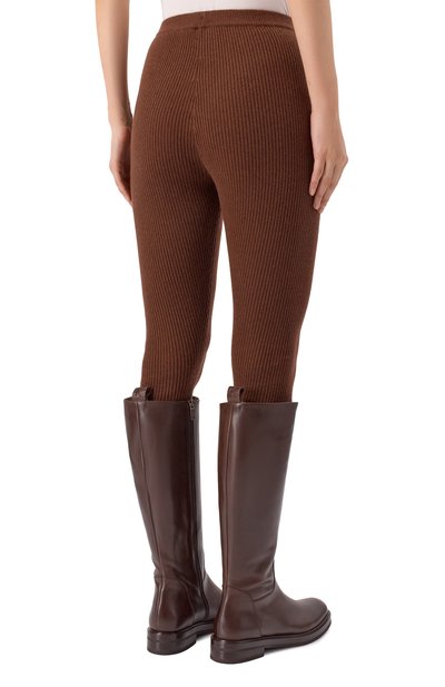 Легинсы из шерсти и кашемира MAX AND MOI коричневого цвета по цене 51100 руб., арт. H25B0NNIE, фото 4 Легинсы из шерсти и кашемира MAX AND MOI, арт. H25B0NNIE, фото 4