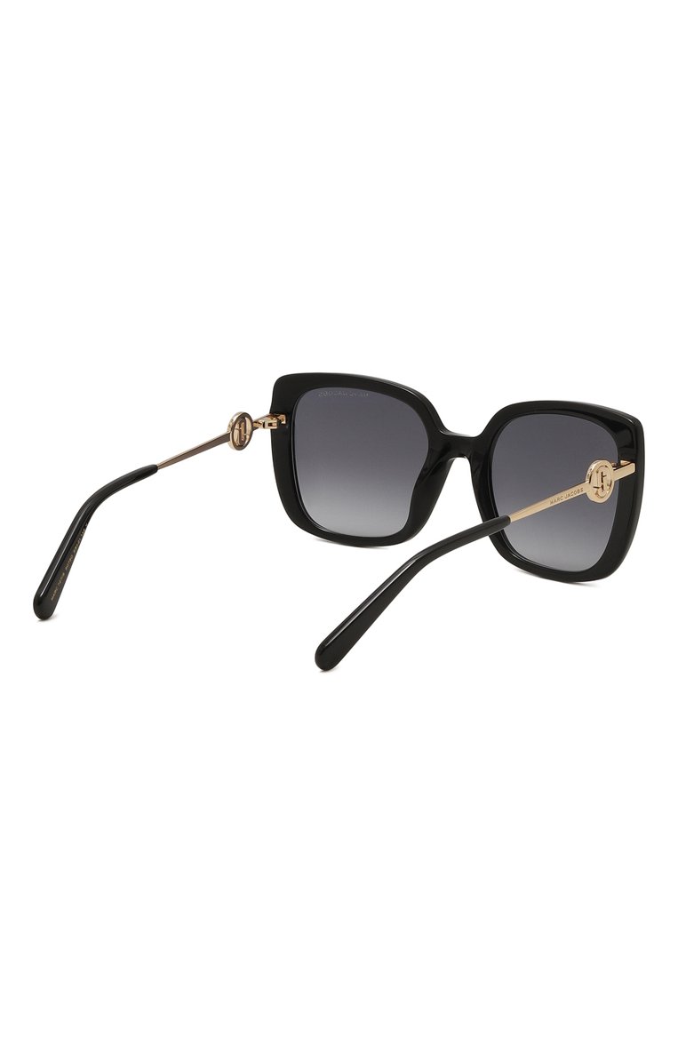 Женские солнцезащитные очки MARC JACOBS (THE) черного цвета, арт. MARC 727 807 | Фото 4 (Нос: Не проставлено; Региональные ограничения белый список (Axapta Mercury): Не проставлено; Материал: Пластик, Металл; Тип очков: С/з; Очки форма: Квадратные)