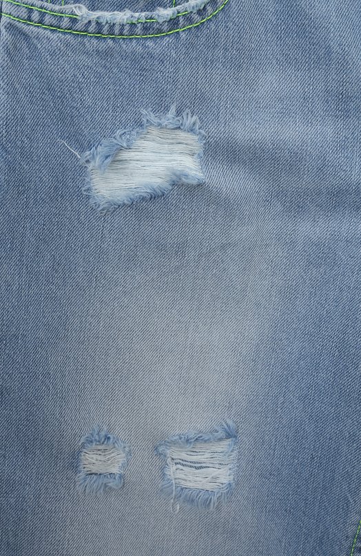 Джинсовые шорты MSGM kids Голубой, фото 3