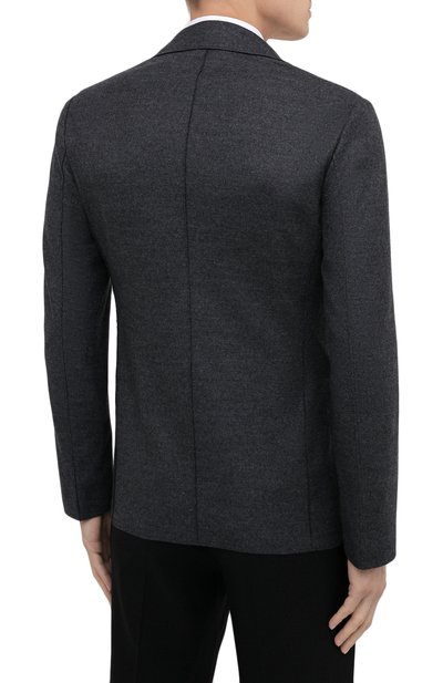 Шерстяной пиджак GIORGIO ARMANI темно-серого цвета по цене 161500 руб., арт. 0WGGG0GS/T01VX, фото 5 Шерстяной пиджак GIORGIO ARMANI, арт. 0WGGG0GS/T01VX, фото 5