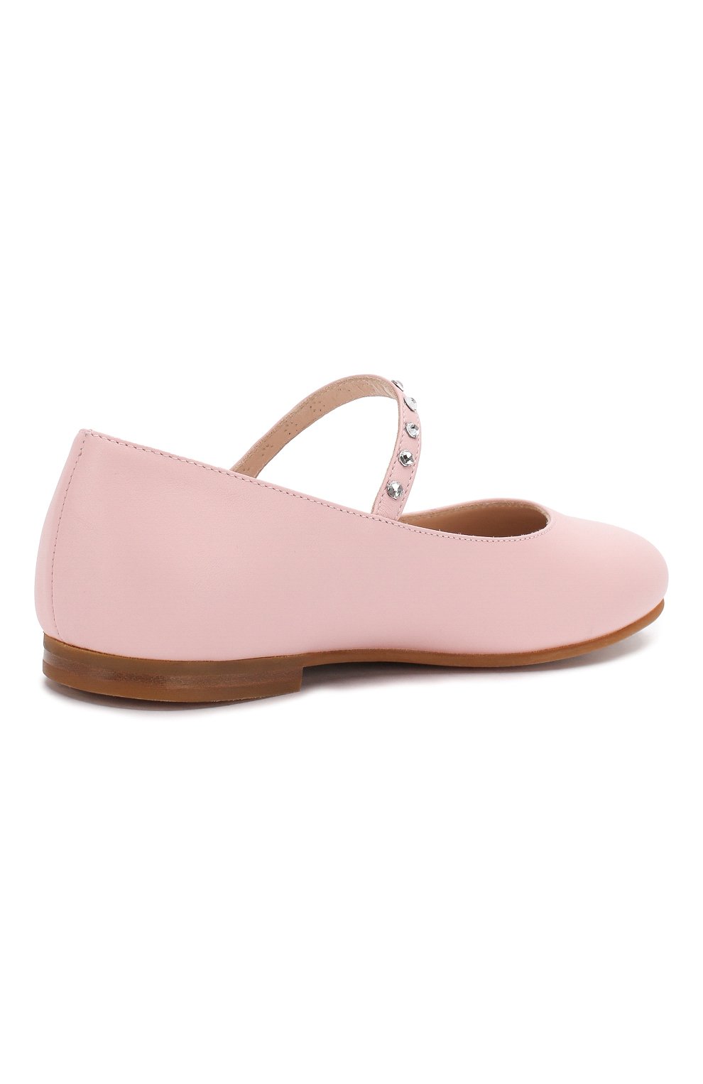 Кожаные балетки IL GUFO розового цвета по цене 23850 руб., арт. G313/VITELL0 NAPPAC0/31-34, фото 3 Кожаные балетки IL GUFO, арт. G313/VITELL0 NAPPAC0/31-34, фото 3