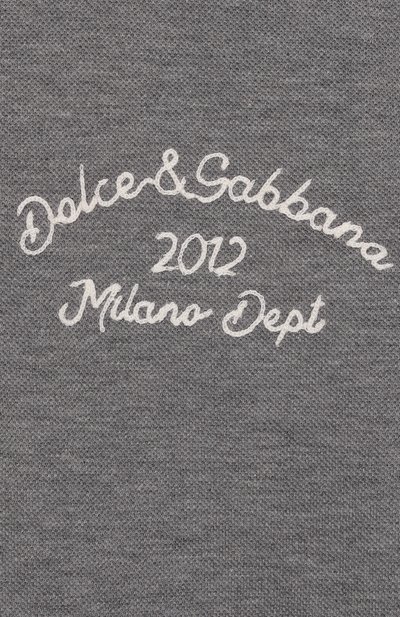 Хлопковое поло DOLCE & GABBANA, арт. L4JTGW/G7PFM/8-12+, фото 3