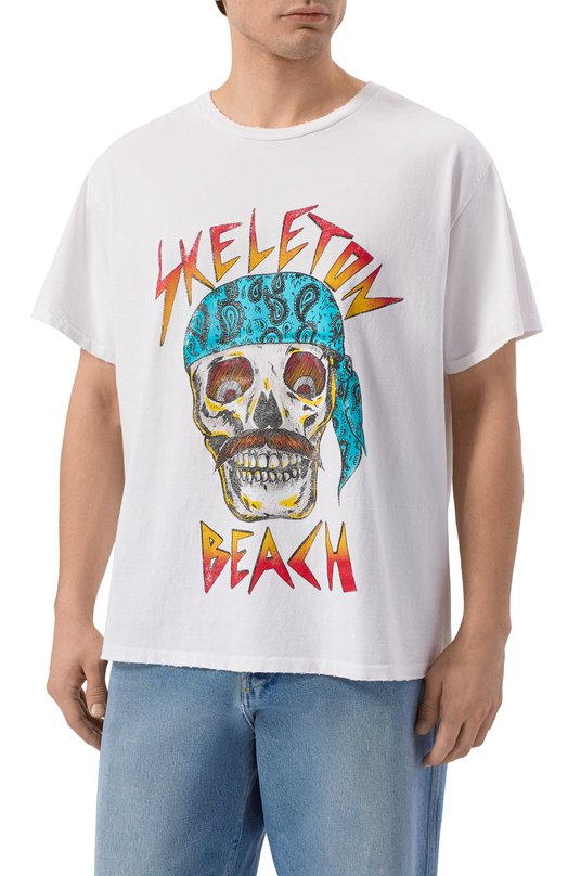 Хлопковая футболка Gallery Dept. SBM-10311/C0TT0N Белый  SBM-10311/C0TT0N Фото 3