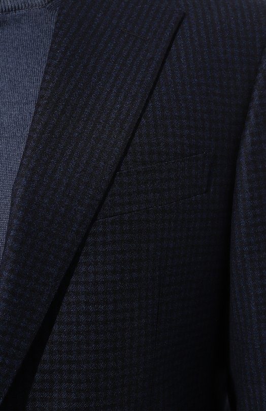 Шерстяной пиджак Corneliani 926008-3816301 Синий  926008-3816301 Фото 5