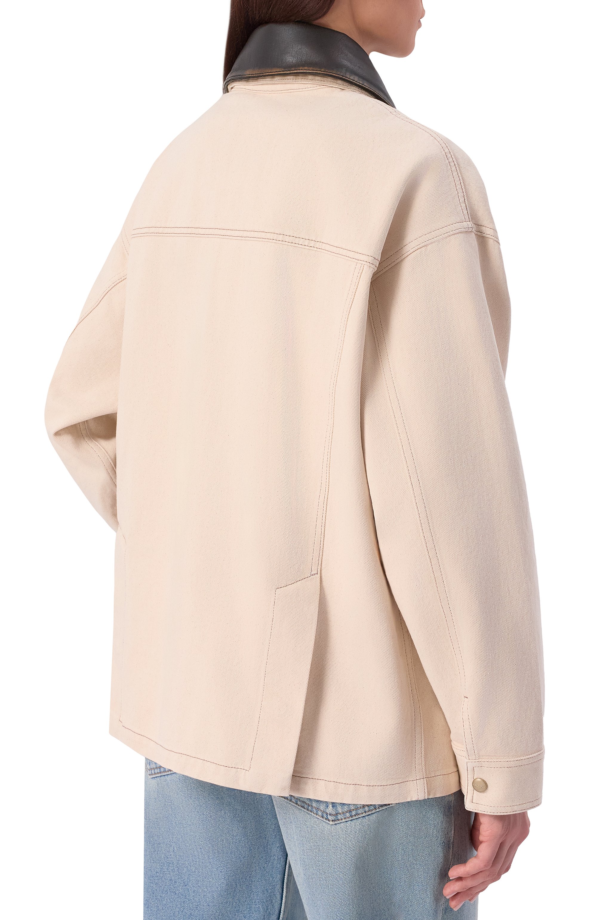 Джинсовая куртка HALFBOY, арт. HS261W0017 DM013/DENIM PARKA, фото 4