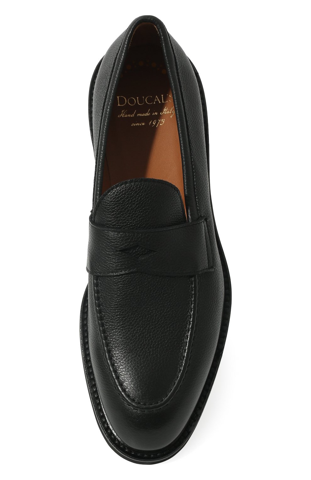 Кожаные пенни-лоферы DOUCAL'S черного цвета по цене 48050 руб., арт. DU2914VER0UF019NN00, фото 6 Кожаные пенни-лоферы DOUCAL'S, арт. DU2914VER0UF019NN00, фото 6