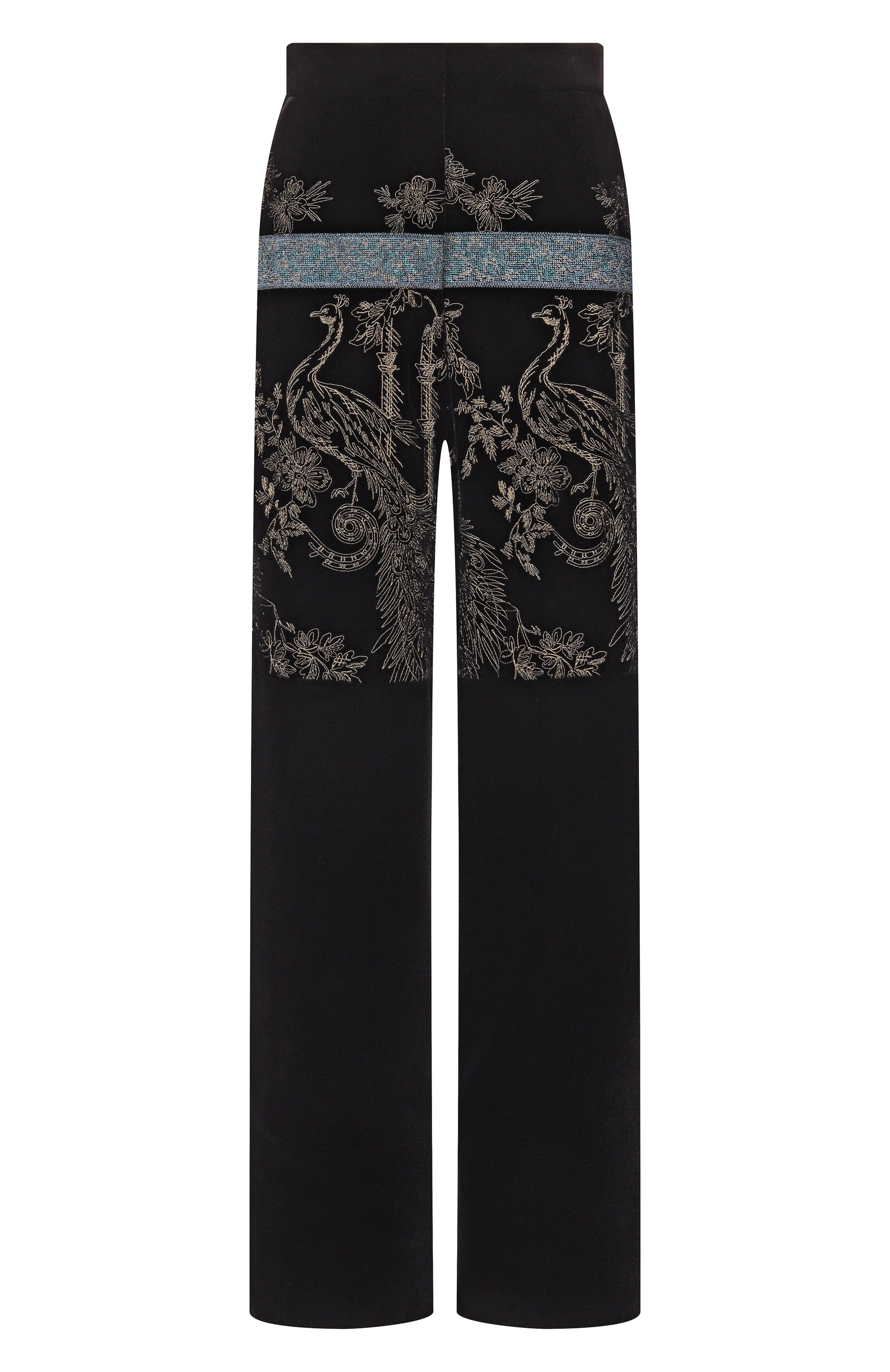Бархатные брюки GIORGIO ARMANI черного цвета по цене 386500 руб., арт. GW001563/AF21809, фото 1 Бархатные брюки GIORGIO ARMANI, арт. GW001563/AF21809, фото 1