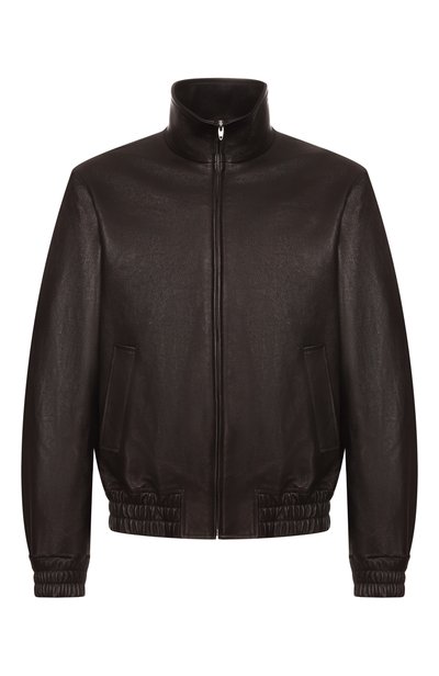 Мужская кожаный бомбер VALENTINO, арт. 9V3NA03G/BL0