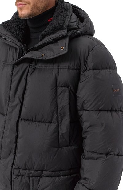 Пуховик BOSS ORANGE черного цвета по цене 75950 руб., арт. 50543617, фото 5 Пуховик BOSS ORANGE, арт. 50543617, фото 5