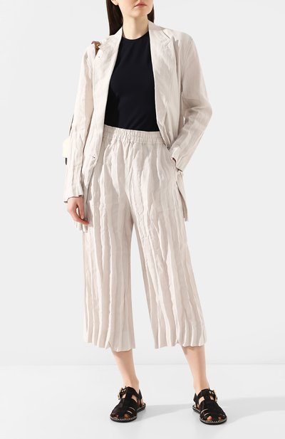 Льняные брюки ACNE STUDIOS бежевого цвета по цене 47350 руб., арт. AK0222/W, фото 2 Льняные брюки ACNE STUDIOS, арт. AK0222/W, фото 2