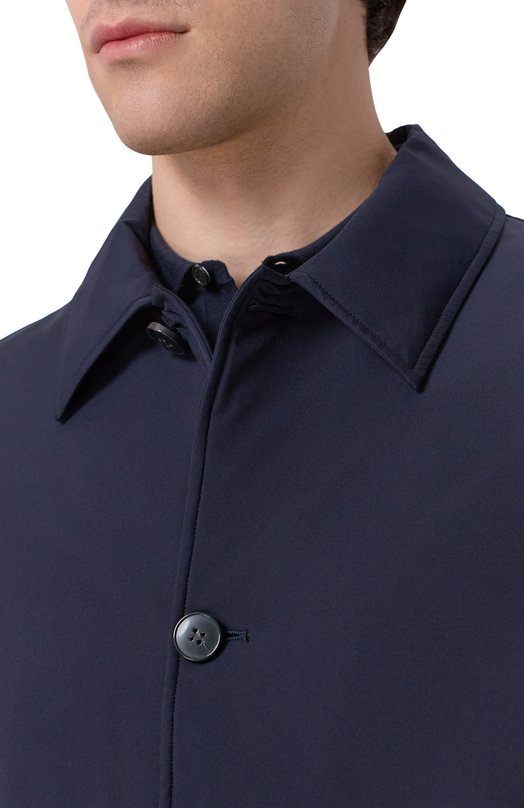 Плащ Canali 010519U/SG03467 Синий  010519U/SG03467 Фото 5