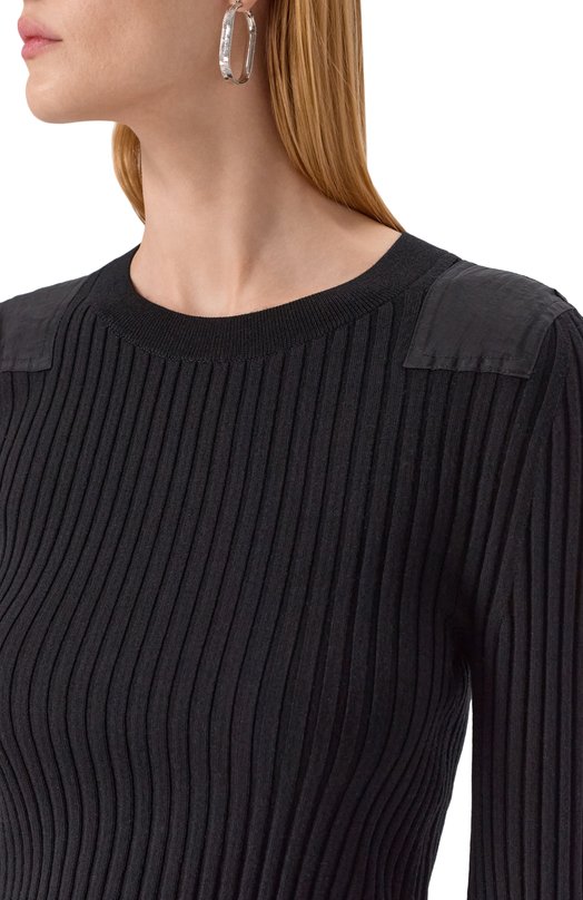 Шерстяной пуловер Helmut Lang P01HW701 Чёрный  P01HW701 Фото 5