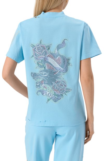 Хлопковая футболка BALENCIAGA, арт. 809122/TRVZ2, фото 4