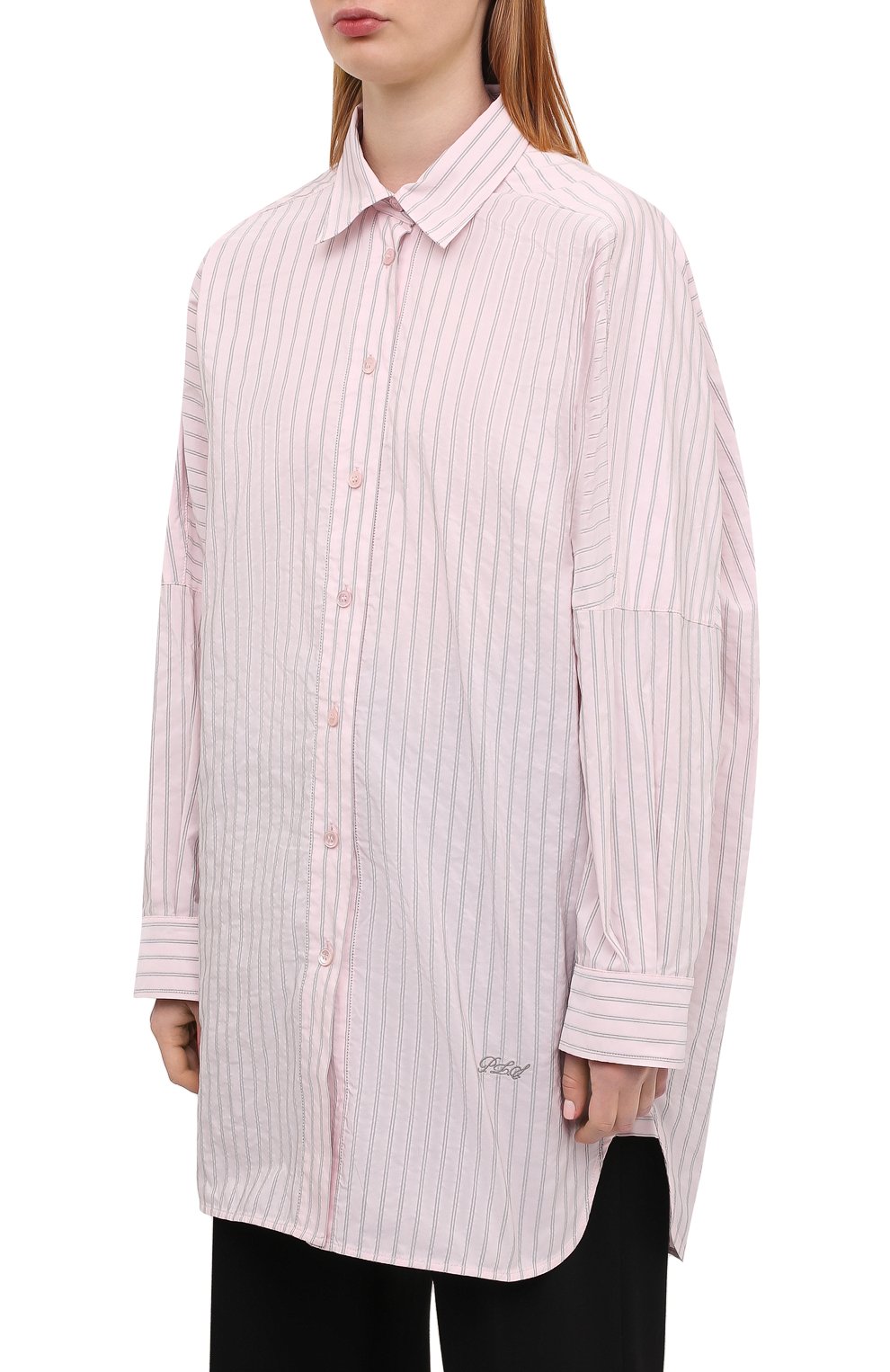 Рубашка PHILOSOPHY DI LORENZO SERAFINI светло-розового цвета по цене 56300 руб., арт. A0207/2127, фото 3 Рубашка PHILOSOPHY DI LORENZO SERAFINI, арт. A0207/2127, фото 3