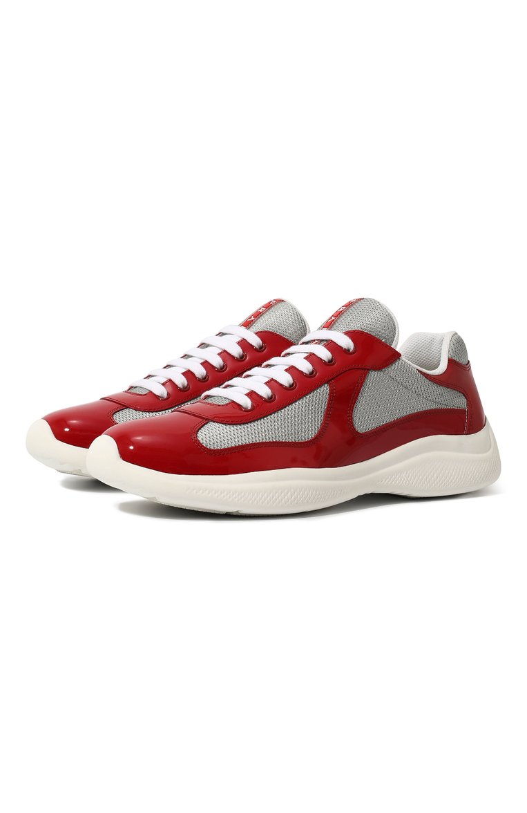 Комбинированные кроссовки PRADA, арт. 4E3400-ASZ-F0F5C, фото 1