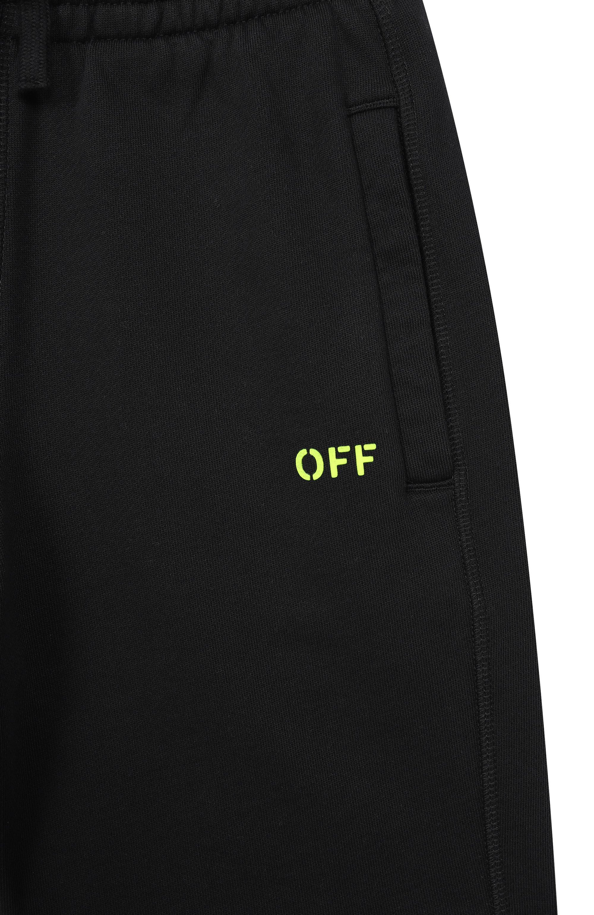 Хлопковые шорты OFF-WHITE, арт. 0BCI001S26FLE002, фото 3
