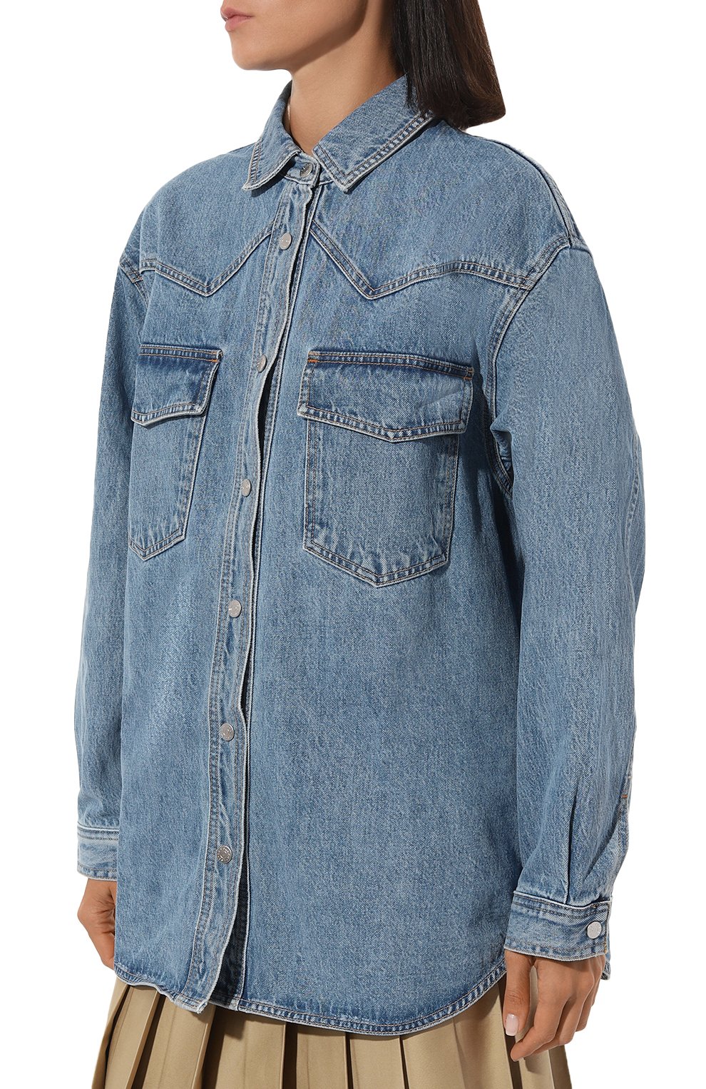 Джинсовая куртка SLVRLAKE, арт. WS0S707S KLTM/WESTERN 0VERSHIRT, фото 3