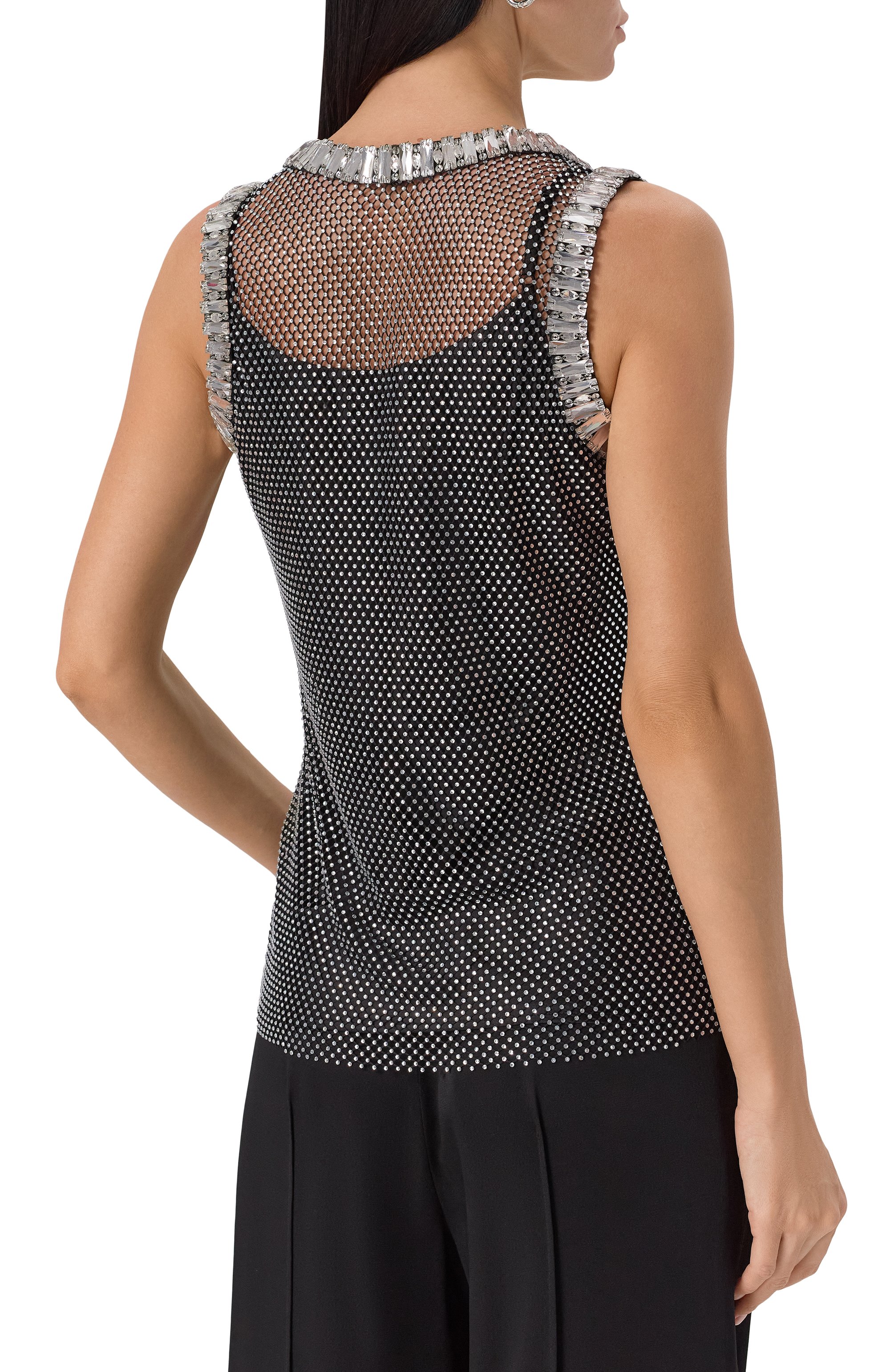 Топ с отделкой стразами YANINA, арт. T-2923, фото 4