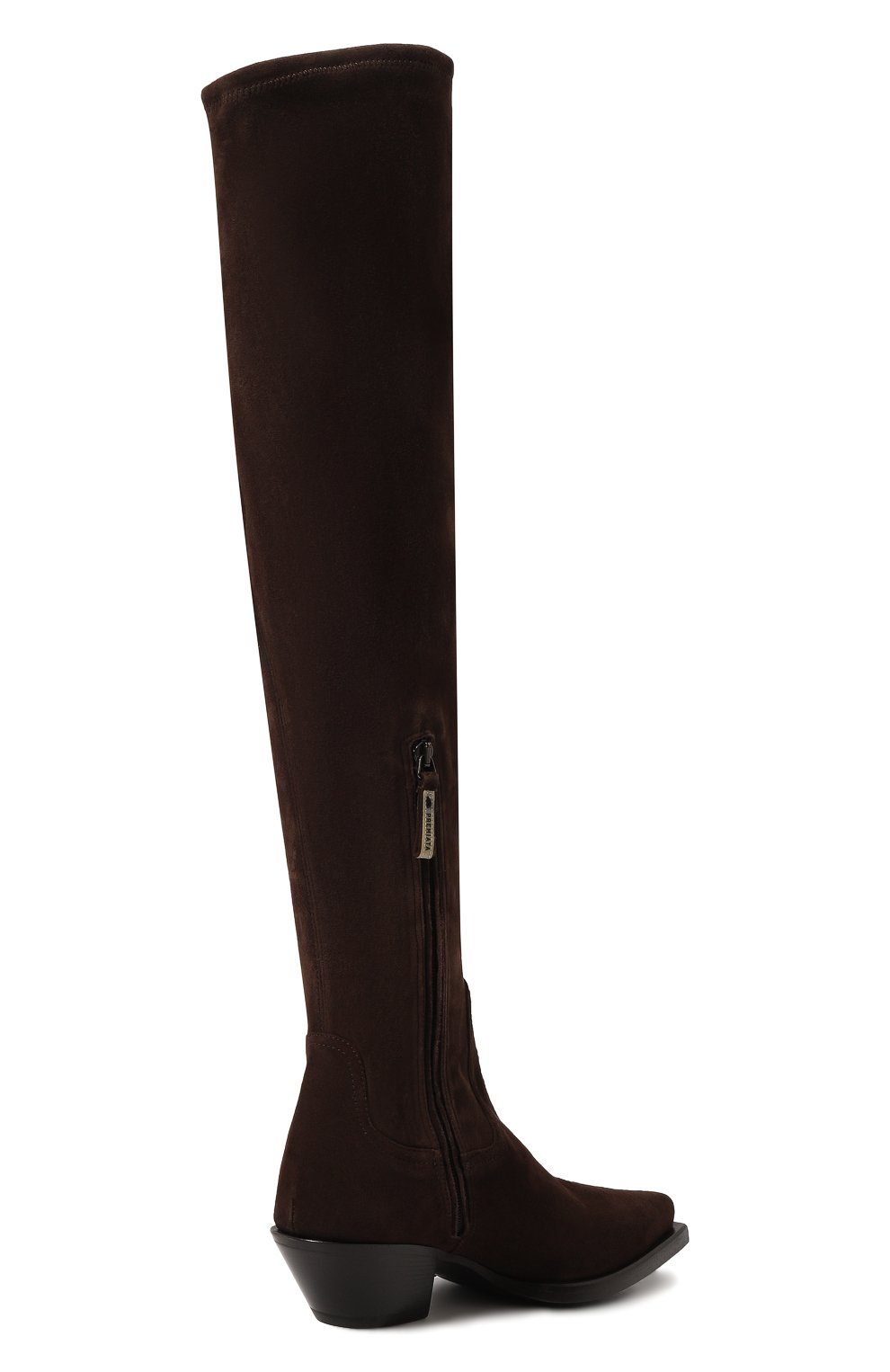 マリー Замшевые ботфорты Premiata цвет коричневый купить в ЦУМ OUTLET