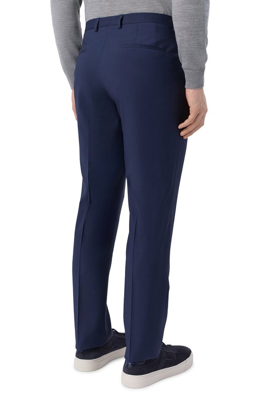 Шерстяные брюки HUGO 50558206 Синий  50558206 Фото 4