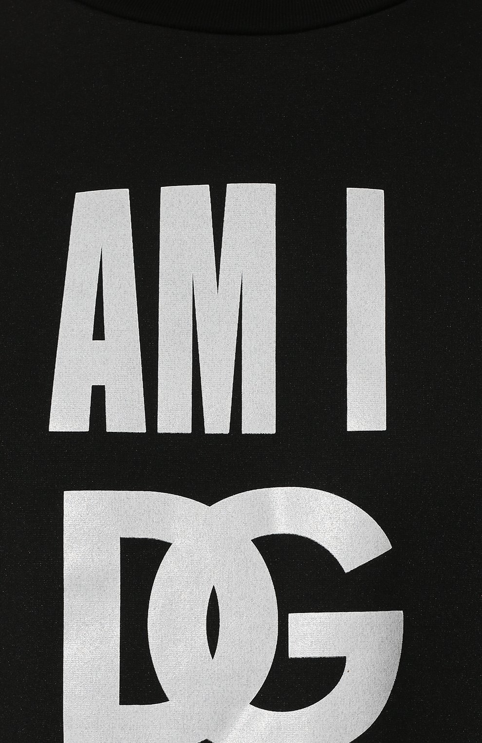 Футболка DOLCE & GABBANA черного цвета по цене 59850 руб., арт. F8048T/G7C1B, фото 5 Футболка DOLCE & GABBANA, арт. F8048T/G7C1B, фото 5