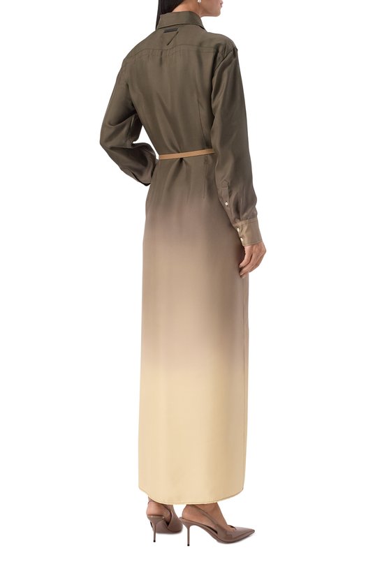 Шелковое платье Prada P3M38H/14J3 Разноцветный  P3M38H/14J3 Фото 3