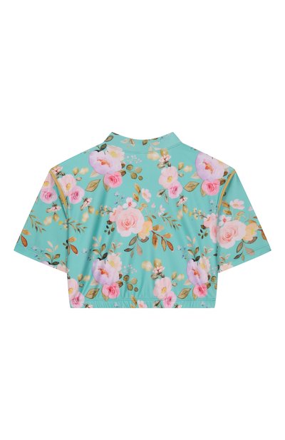 Комплект из трех предметов OLGA VALENTINE бирюзового цвета по цене 14850 руб., арт. 172/12A-16A, фото 3 Комплект из трех предметов OLGA VALENTINE, арт. 172/12A-16A, фото 3