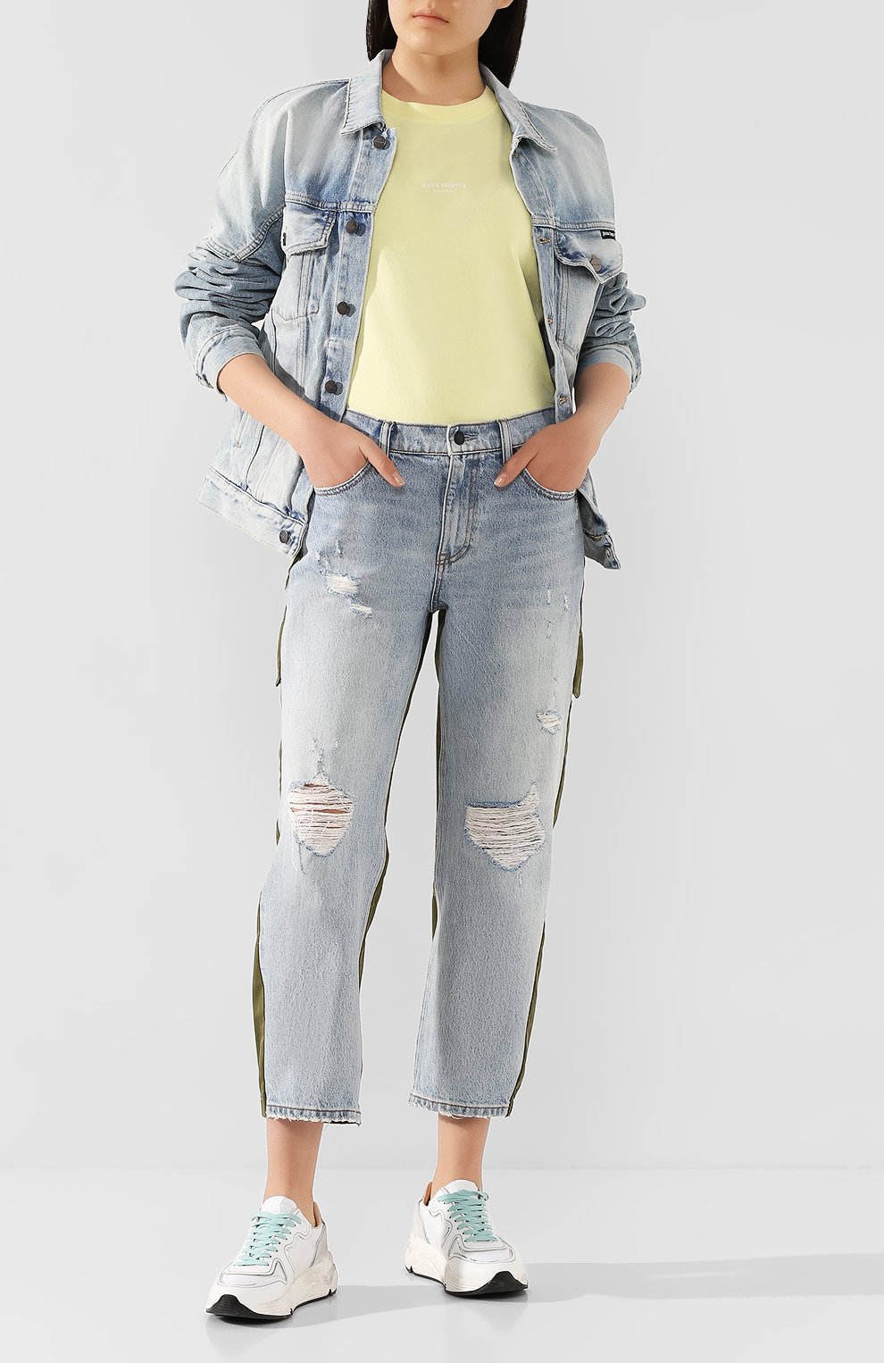 Хлопковая футболка ACNE STUDIOS, арт. AL0135, фото 2