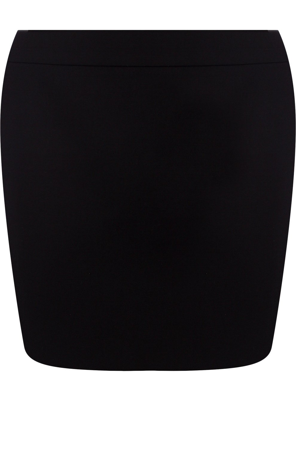 Однотонная шерстяная мини-юбка SAINT LAURENT черного цвета по цене 119500 руб., арт. 505199/Y399W, фото 1 Однотонная шерстяная мини-юбка SAINT LAURENT, арт. 505199/Y399W, фото 1