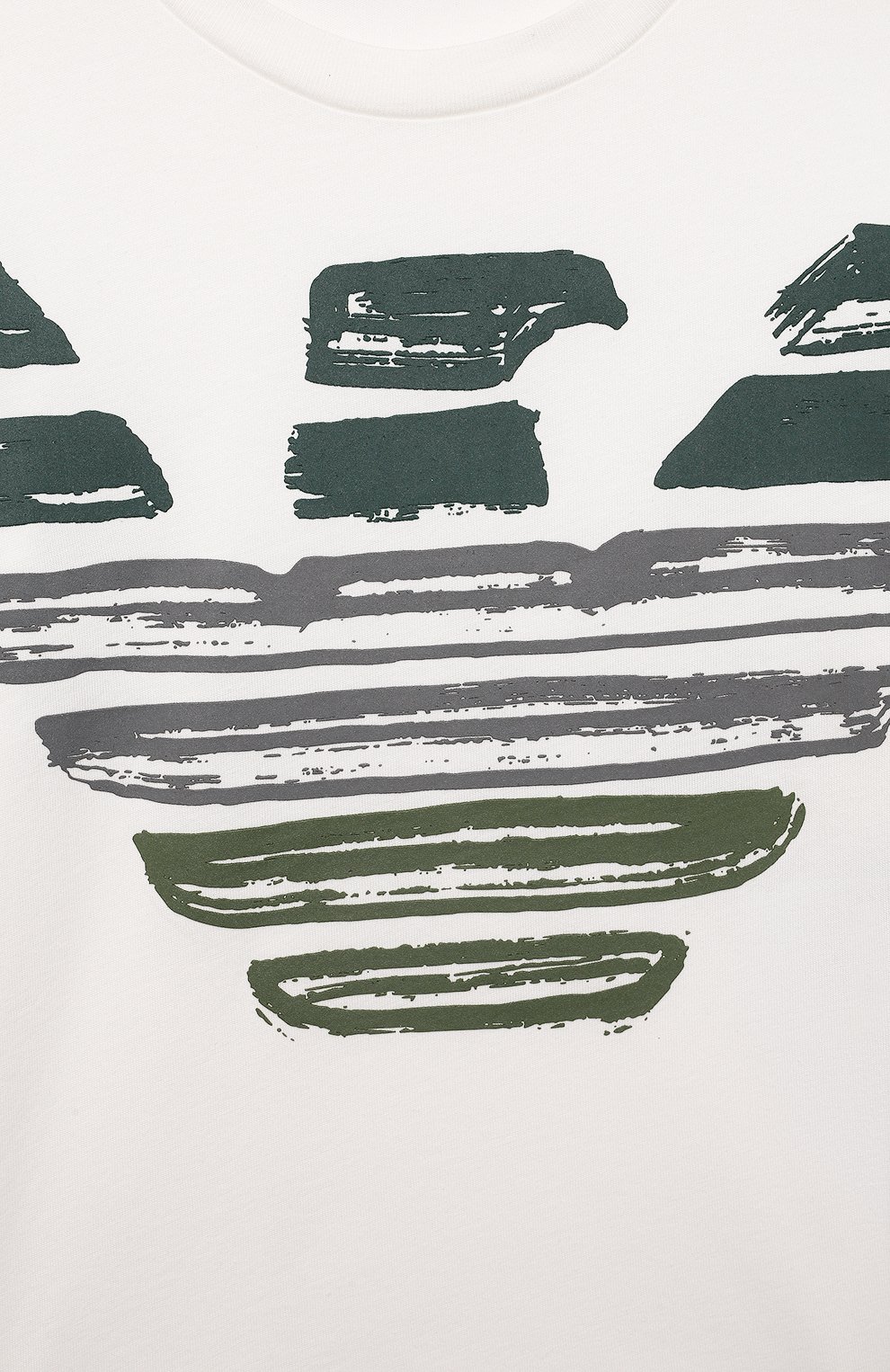 Хлопковая футболка EMPORIO ARMANI белого цвета по цене 8995 руб., арт. 3L4TJA/4J54Z, фото 3 Хлопковая футболка EMPORIO ARMANI, арт. 3L4TJA/4J54Z, фото 3