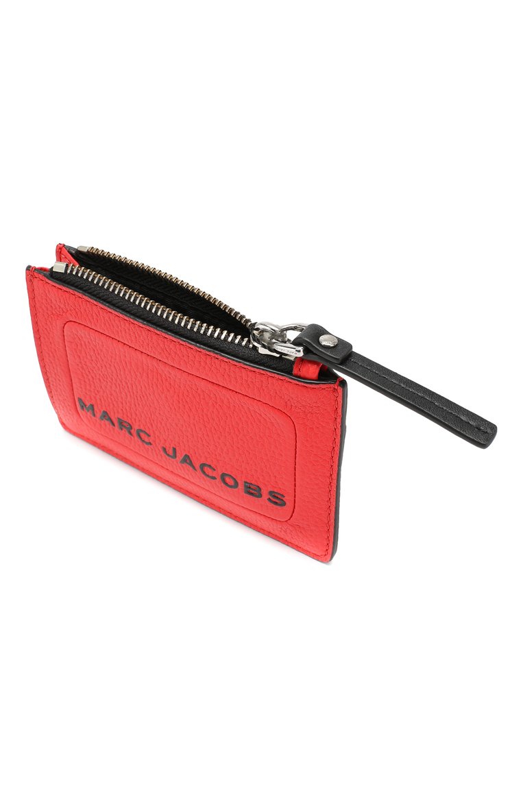 Женский кожаный футляр для кредитных карт MARC JACOBS (THE) красного цвета, арт. M0015109 | Фото 3 (Статус проверки: Проверена категория; Материал: Натуральная кожа; Материал сплава: Проставлено; Нос: Не проставлено)