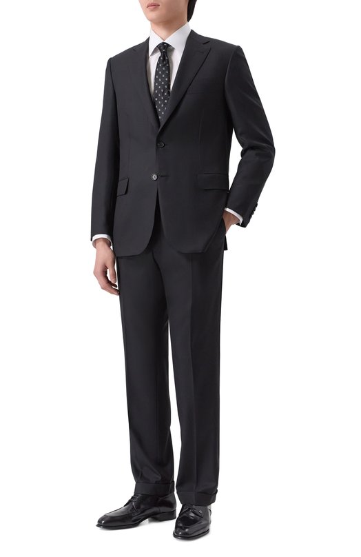 Шерстяной костюм Brioni RA000M/P5ANA Чёрный RA000M/P5ANA