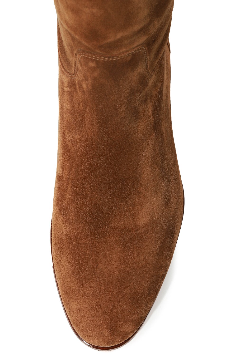 Замшевые сапоги SANTONI коричневого цвета по цене 145000 руб., арт. WSSE59310BA1STV8M40, фото 6 Замшевые сапоги SANTONI, арт. WSSE59310BA1STV8M40, фото 6