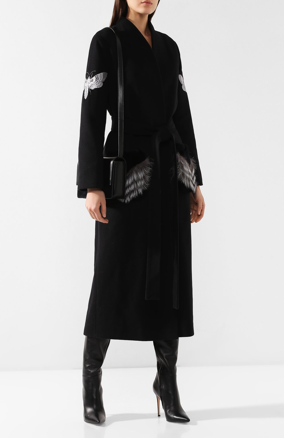 Пальто из смеши шерсти и кашемира SEVEN LAB, арт. CLW18-004black, фото 2
