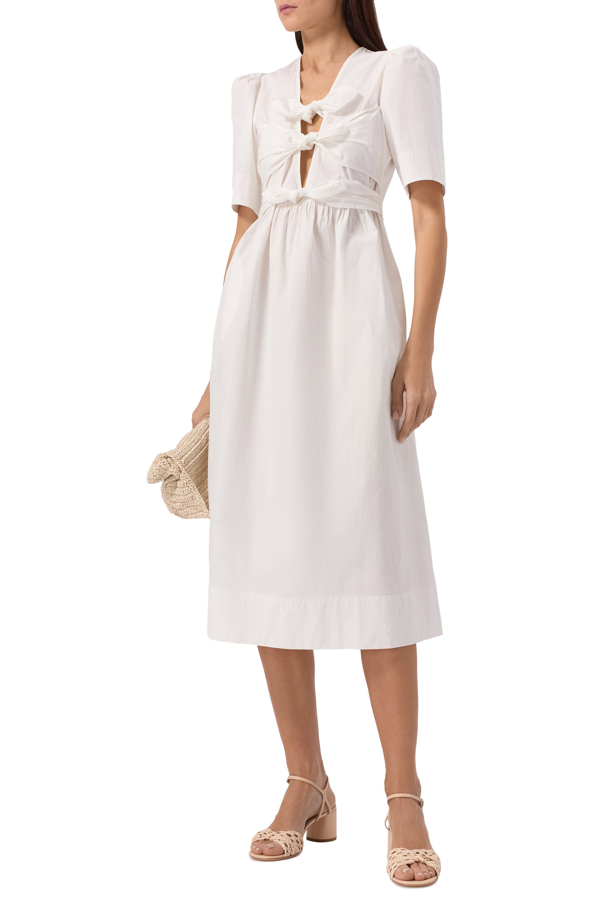 Хлопковое платье GANNI, арт. W0306/151, фото 2