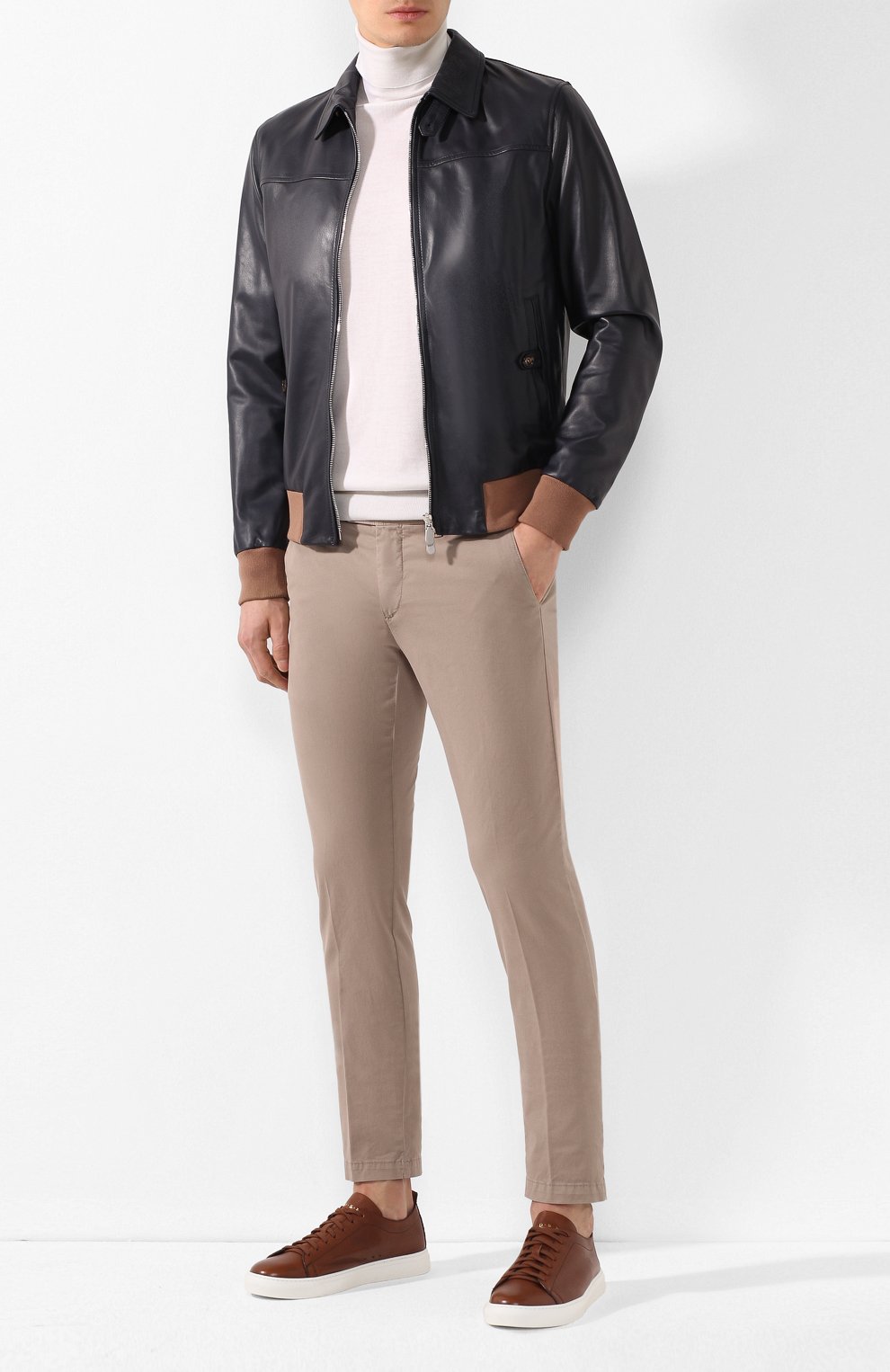 Кожаный бомбер ELEVENTY PLATINUM, арт. A75GBTA06 PEL0A008, фото 2