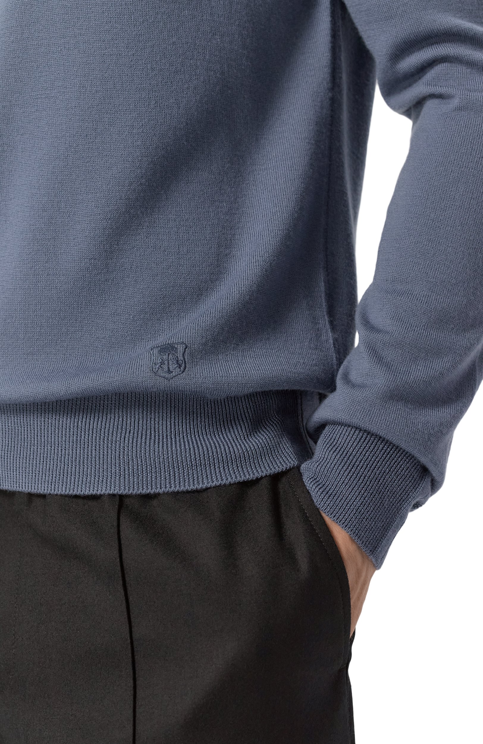 Шерстяное поло CORNELIANI тёмно-голубого цвета по цене 57650 руб., арт. 28M50F/2A25100, фото 5 Шерстяное поло CORNELIANI, арт. 28M50F/2A25100, фото 5