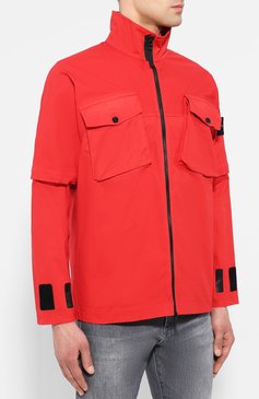 Мужская хлопковая куртка STONE ISLAND красного цвета, арт. 701510802 | Фото 3 (Статус проверки: Проверена категория; Материал внешний: Хлопок; Длина (верхняя одежда): Короткие; Мужское Кросс-КТ: Верхняя одежда; Кросс-КТ: Ветровки, Куртка, Легкие; Материал сплава: Проставлено; Драгоценные камни: Проставлено; Стили: Кэжуэл; Рукава: Длинные)