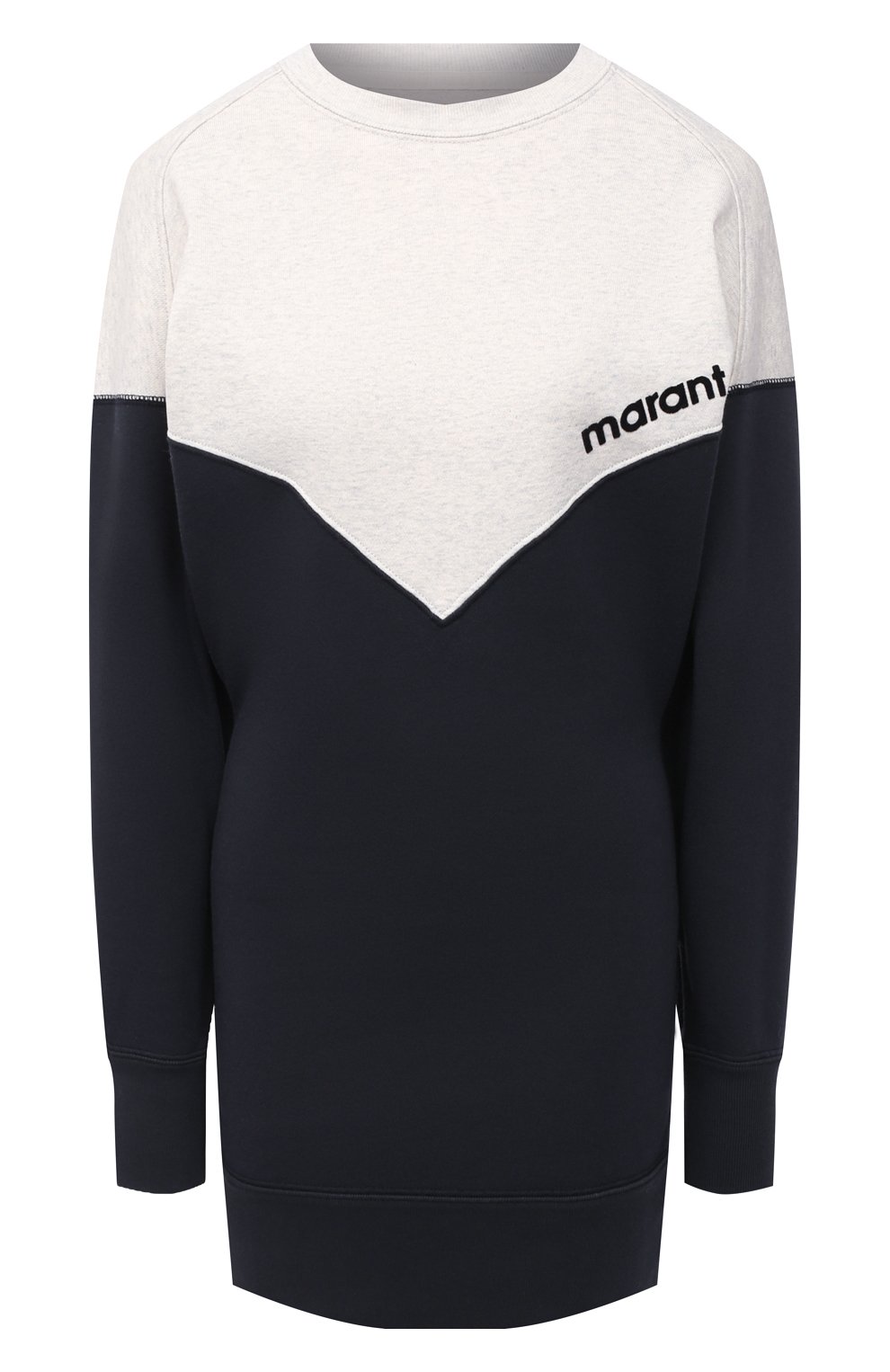 Хлопковое платье ISABEL MARANT ETOILE темно-серого цвета по цене 37250 руб., арт. R01792-20A066E/HEL0YAE, фото 1 Хлопковое платье ISABEL MARANT ETOILE, арт. R01792-20A066E/HEL0YAE, фото 1