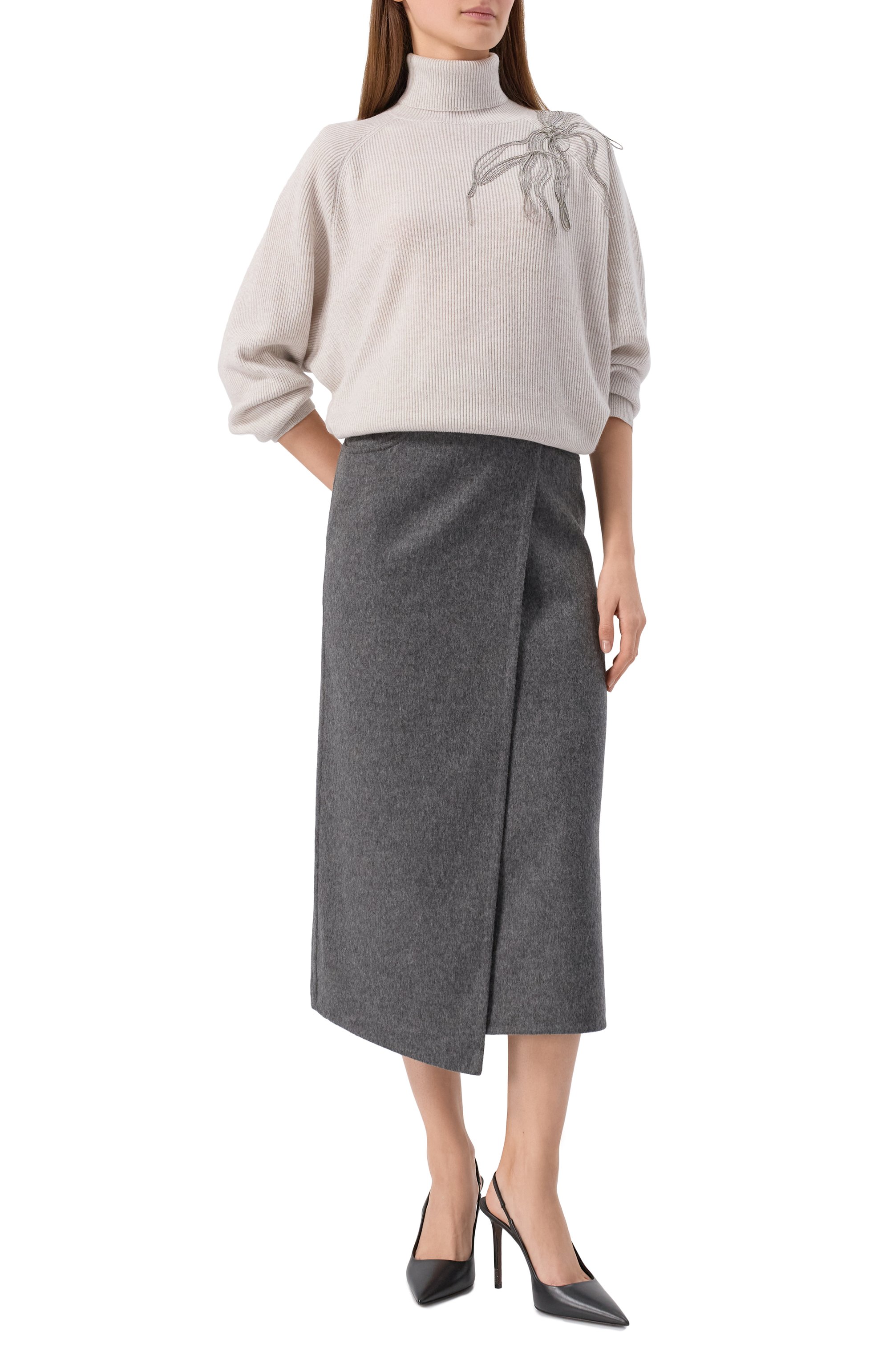 Кашемировый свитер BRUNELLO CUCINELLI, арт. M12218903, фото 2