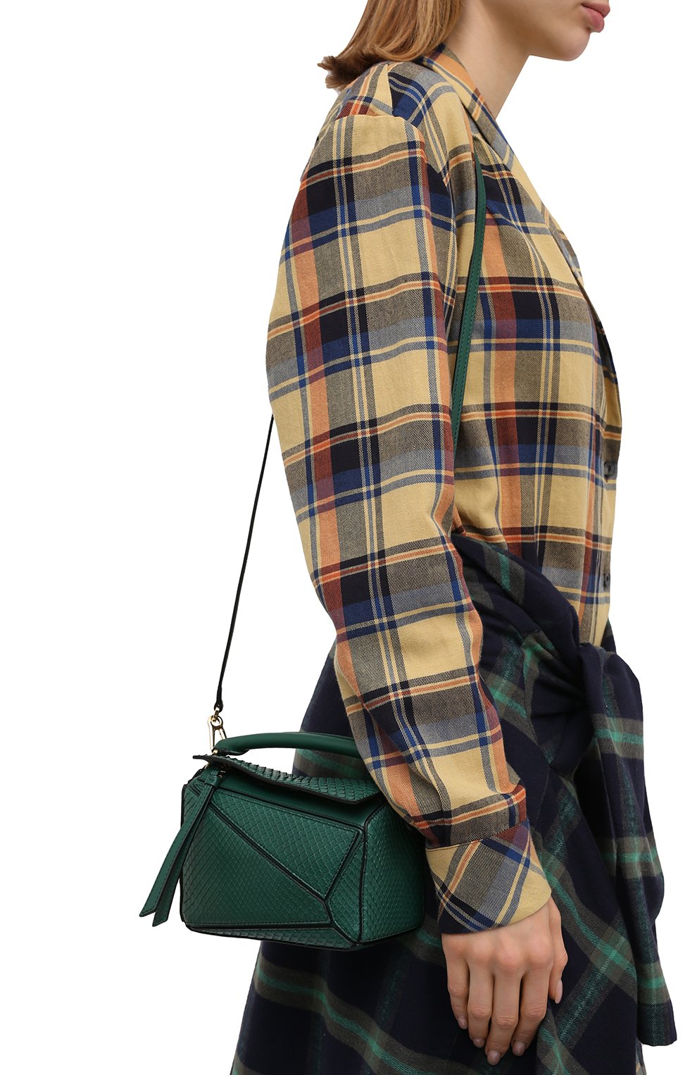 Сумка puzzle mini из кожи питона LOEWE, арт. A510U95X23/PBIV, фото 5