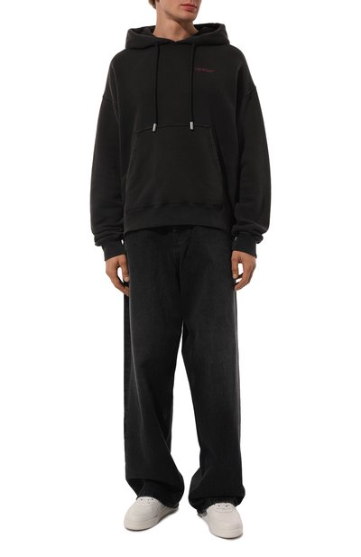 Хлопковое худи OFF-WHITE, арт. 0MBB085F24FLE00E, фото 2