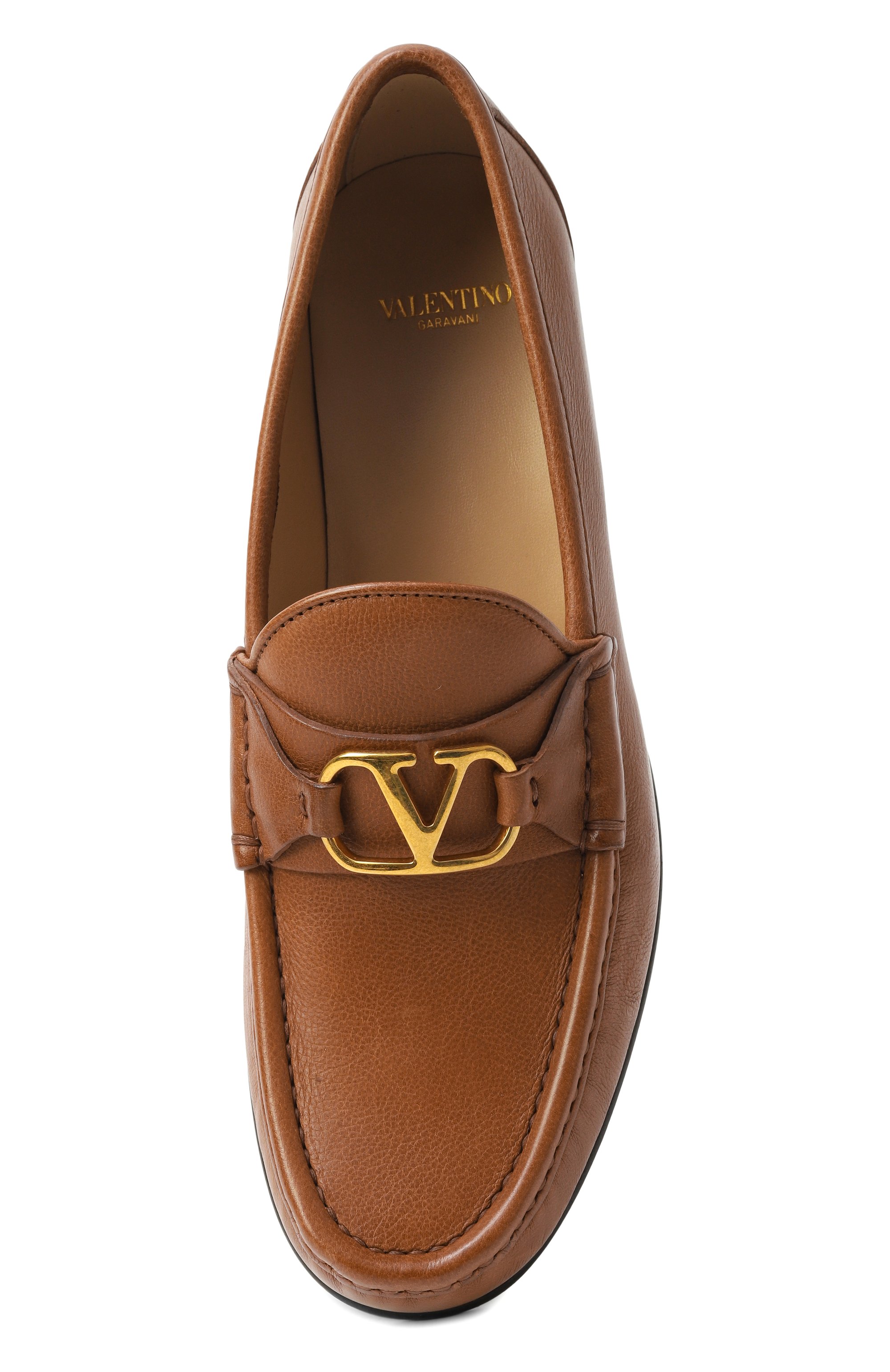 Кожаные лоферы vlogo signature VALENTINO, арт. 7W2S0LM0/EWV, фото 6