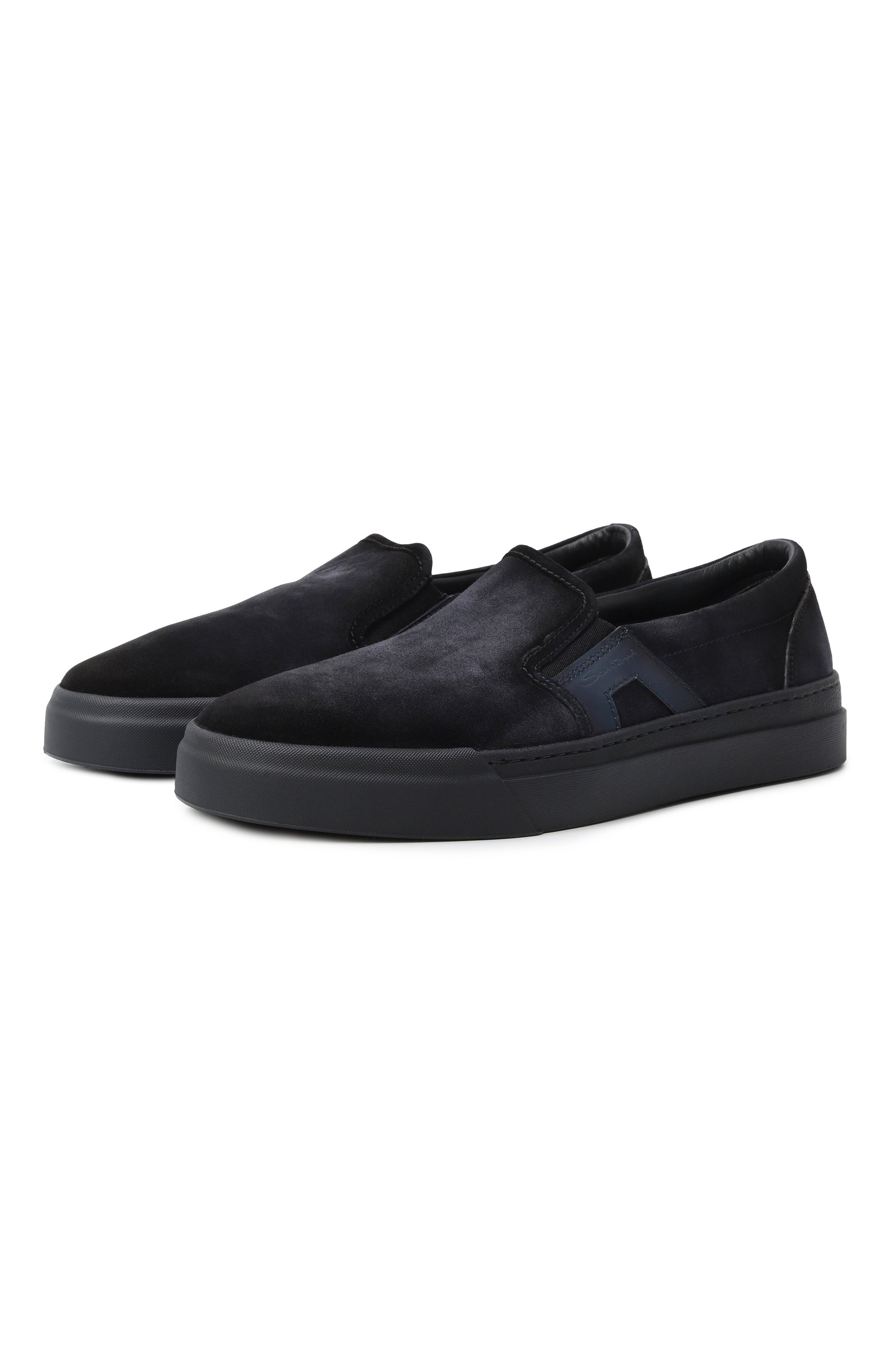 Замшевые слипоны gloria SANTONI, арт. MBGG219460CNTASY, фото 1